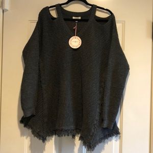 Cold Shoulder Boutique Sweater